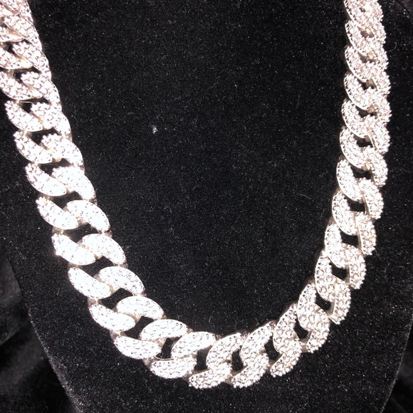 REAL DIAMOND CUBAN LINK CHAIN NOTCZ w/Authenticity - Picture 5 of 13